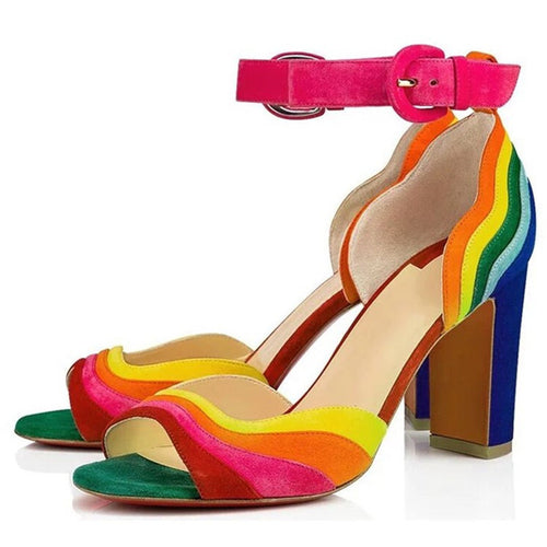 Rainbow Stylish Decorative Shoes - Ailime Designs