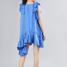 Load image into Gallery viewer, Women&#39;s Oversize Pleat Design Asymmetrical Dresses - Ailime Designs