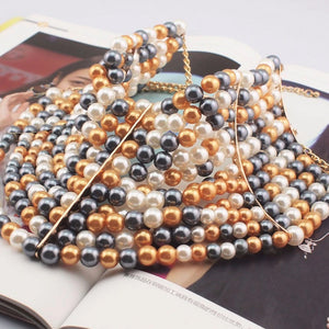 Women's Faux Pearl Chokers