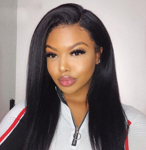 Best Yaki Straight Lace Front Human Hair Wigs -  Ailime Designs