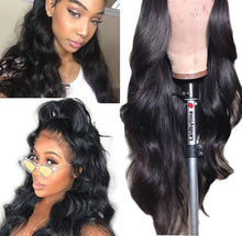 Load image into Gallery viewer, Brizilian Body Wave Black Lace Front Human Hair Wigs -  Ailime Designs