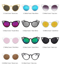 Load image into Gallery viewer, Women&#39;s Round Cat Eye Round Lense Sunglasses - Ailime Designs