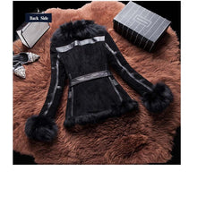 Load image into Gallery viewer, Women’s High-Quality Genuine Pig Skin Leather Jackets w/ Fur Trim Design