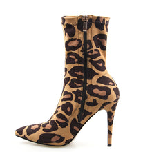 Load image into Gallery viewer, Women&#39;s Sexy Leopard Print Design Ankle Boots