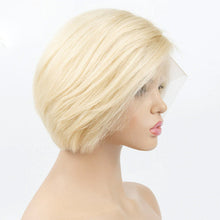 Load image into Gallery viewer, Blonde Pixie-cut Lace Front Human Hair Wigs -  Ailime Designs