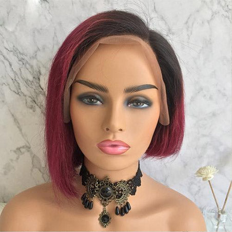 Pixie-cut Bob Lace Front Human Hair Wigs -  Ailime Designs