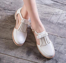 Load image into Gallery viewer, Women&#39;s Strap Fringe Design Oxfords