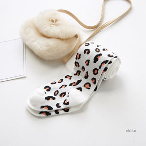 Girl's Winter Warm Leopard Socks - Ailime Designs