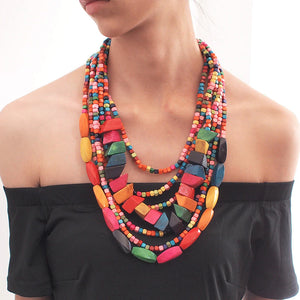 Women's Multi-color Handmade Bohemian Necklace