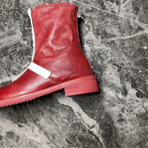 Women's Chic Style Genuine Leather Skin Ankle boots