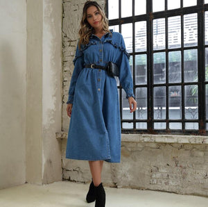 Women’s Chic Style Denim Dresses – Streetwear Fashions