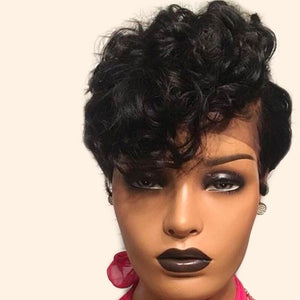 Curly Pixie Cut Style Lace Front Wigs -  Ailime Designs