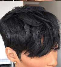 Load image into Gallery viewer, Best Wavy Black Pixie-cut Lace Front Human Hair Wigs -  Ailime Designs