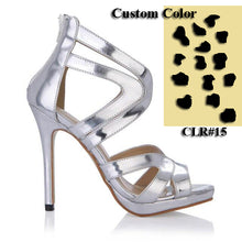 Load image into Gallery viewer, Hollow-cut Design Zipper Back High Heels - Ailime Designs