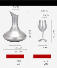 Load image into Gallery viewer, Beautiful Pure Silver Design 5pc Nordic Goblet Set - Ailime Designs