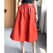 Load image into Gallery viewer, Women&#39;s Beautiful Elegant Genuine Leather Stylish Skirts - Ailime Designs