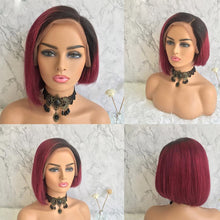 Load image into Gallery viewer, Pixie-cut Bob Lace Front Human Hair Wigs -  Ailime Designs