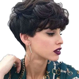 Best Pixie-cut Brown Lace Front Human Hair Wigs -  Ailime Designs