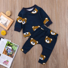 Load image into Gallery viewer, Babies Cute Adorable Bear Design 2pc Set - Ailime Design