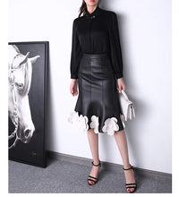 Load image into Gallery viewer, Women&#39;s Beautiful Elegant Genuine Leather Stylish Skirts - Ailime Designs