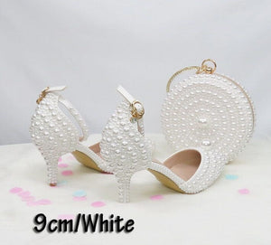 Women’s Beautiful 2 pc Crystal Design Shoe Sets – Fashion Footwear