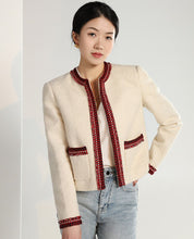 Load image into Gallery viewer, Women&#39;s Wool Blend Design Autumn Style Tweed Jacket - Ailime Designs