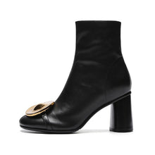 Load image into Gallery viewer, Women&#39;s Stylish Ornament Design Ankle Boots