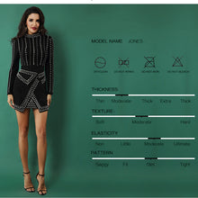 Load image into Gallery viewer, Women&#39;s Celebrity Style Long Sleeve Sexy Rivet Design Dresses