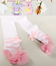 Load image into Gallery viewer, Children’s Multi-Pink Ruffle Tights - Ailime Designs