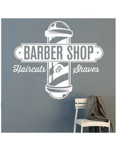 Barber Pole Wall Art Vinyl Sticker - - Ailime Designs - Ailime Designs