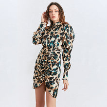 Load image into Gallery viewer, Women&#39;s Camouflage Printed Ruched Dresses - Ailime Designs