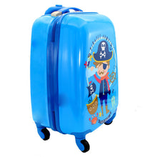 Load image into Gallery viewer, Children&#39;s Pirate Design Trolley Style Luggage - Ailime Designs