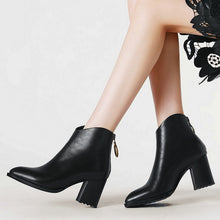 Load image into Gallery viewer, Women&#39;s Genuine Leather Skin Ankle Boots - Ailime Designs