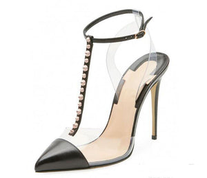 Rivet Design PVC Clear Heels - Ailime Designs