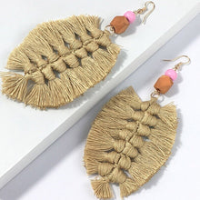 Load image into Gallery viewer, Women&#39;s Handmade Tassel Shape Arrows Design Earrings