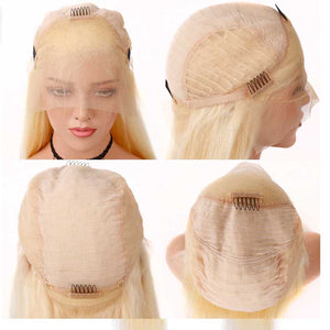 Baby Hair Blonde Lace Front Human Hair Wigs -  Ailime Designs