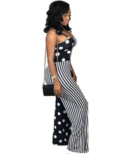 Load image into Gallery viewer, Half &amp; Half Style Fashions w/ Our Stripes Polka Dot Affair Jumpsuits - Ailime Designs
