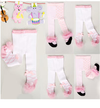 Load image into Gallery viewer, Children’s Multi-Pink Ruffle Tights - Ailime Designs