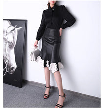 Load image into Gallery viewer, Women&#39;s Beautiful Elegant Genuine Leather Stylish Skirts - Ailime Designs