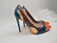 Load image into Gallery viewer, Women&#39;s Patent Leather Multi Colored High Heels