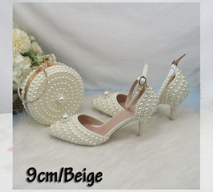 Women’s Beautiful 2 pc Crystal Design Shoe Sets – Fashion Footwear