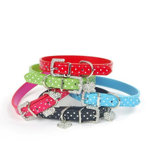 Girl Dog Polka Dot Collars - Ailime Designs