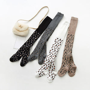 Girl's Winter Warm Leopard Socks - Ailime Designs