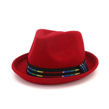 Load image into Gallery viewer, Fantastic Stylish  Red Fedora Brim Hats - Ailime Designs