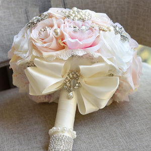 Unique Design Elegant Silk Satin Bouquet Flowers