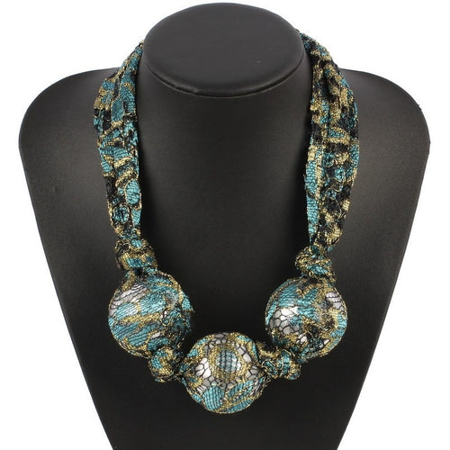 Print Style Women' Triple Large Balls Design Necklaces - Ailime Designs