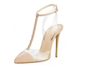 Rivet Design PVC Clear Heels - Ailime Designs