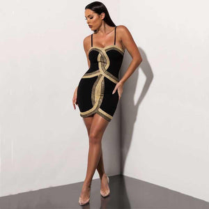 Women's Spaghetti Strap Design Mini Dresses