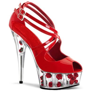 Patent Leather Double Cross Strap High Heels - Ailime Designs