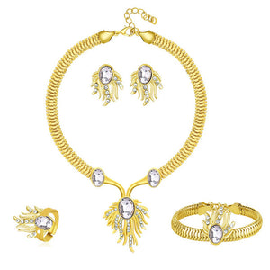 Crystals, Gold & Silver Women's 3pc Jewelry Sets - Ailime Designs